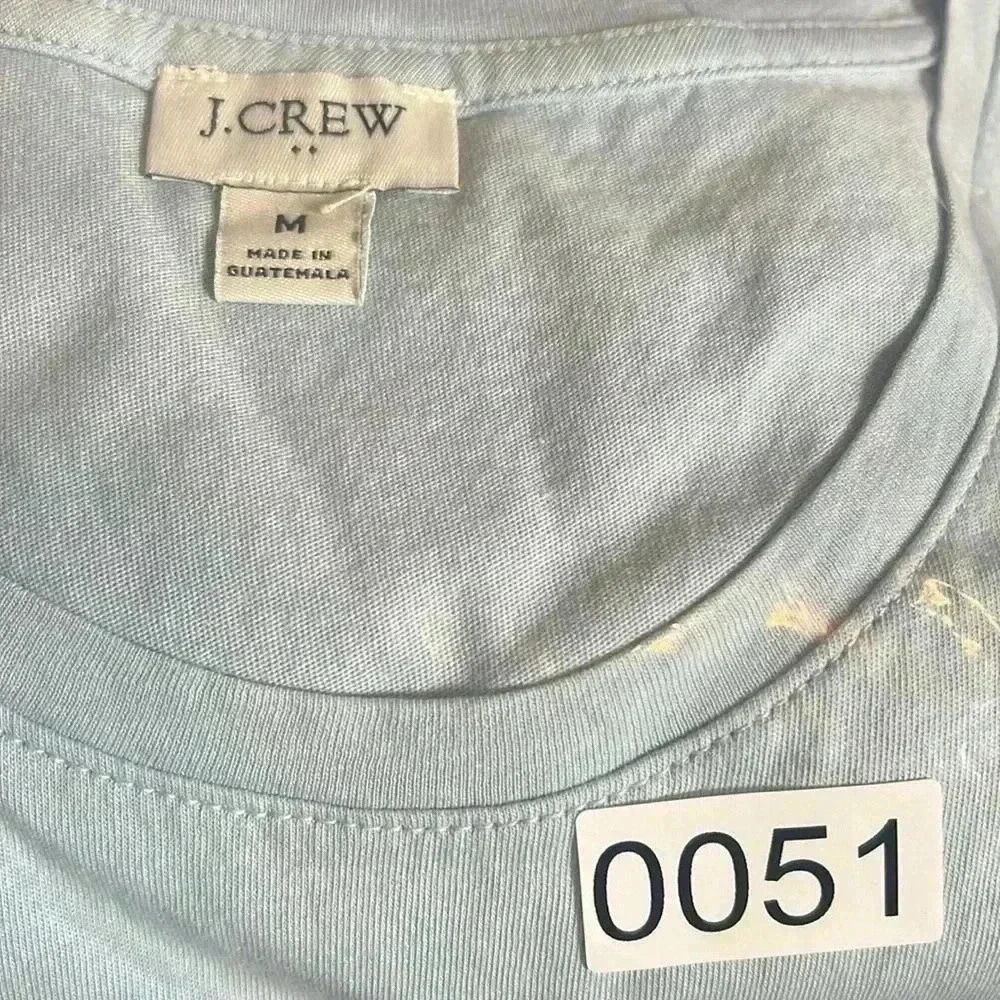 J. Crew Women's Tiered Soft Knit Dress Arctic Blue Size M - Picture 8 of 8